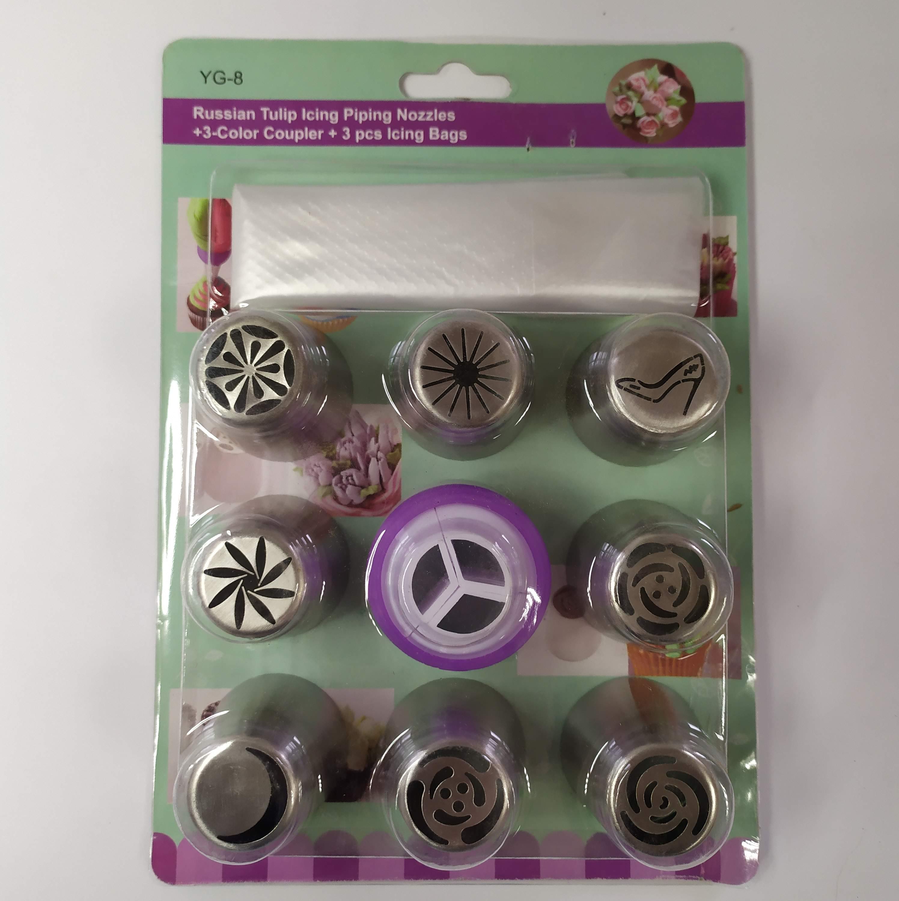 Набор насадок кондитерских Dynasty DN-18018 - фото 4 Набор насадок кондитерских Dynasty DN-18018 - фото 4