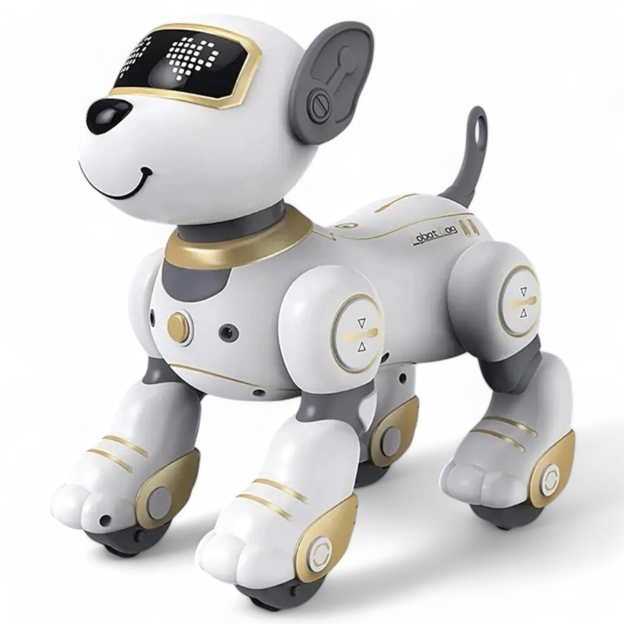 Pобот Kai Lun Toys Smart Stunt Dog аккумулятор 3,7V звуковые и световые эффекты на радиоуправлении Pink (R_1533Gold)