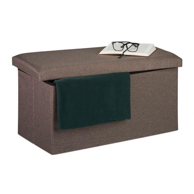Скамейка-ящик МДФ 38x76,5x38,5 см Коричневый