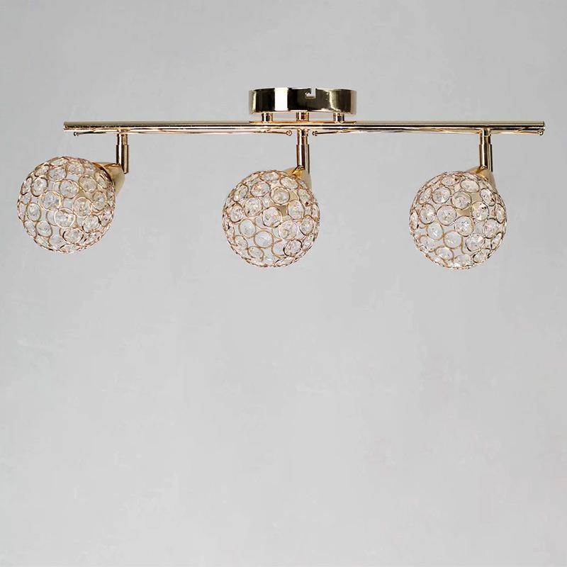 Люстра стельова Light House NM-15156/3 FGD+FGD на три лампи Золото