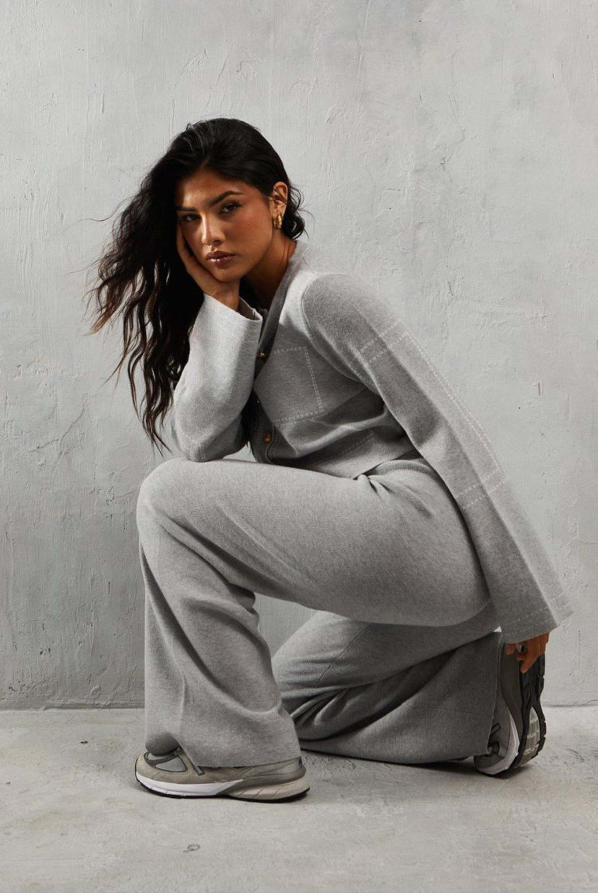 Костюм теплий Misspap віскоза штани/кофта Cірий (29438451) - фото 4 Костюм теплий Misspap віскоза штани/кофта Cірий (29438451) - фото 4