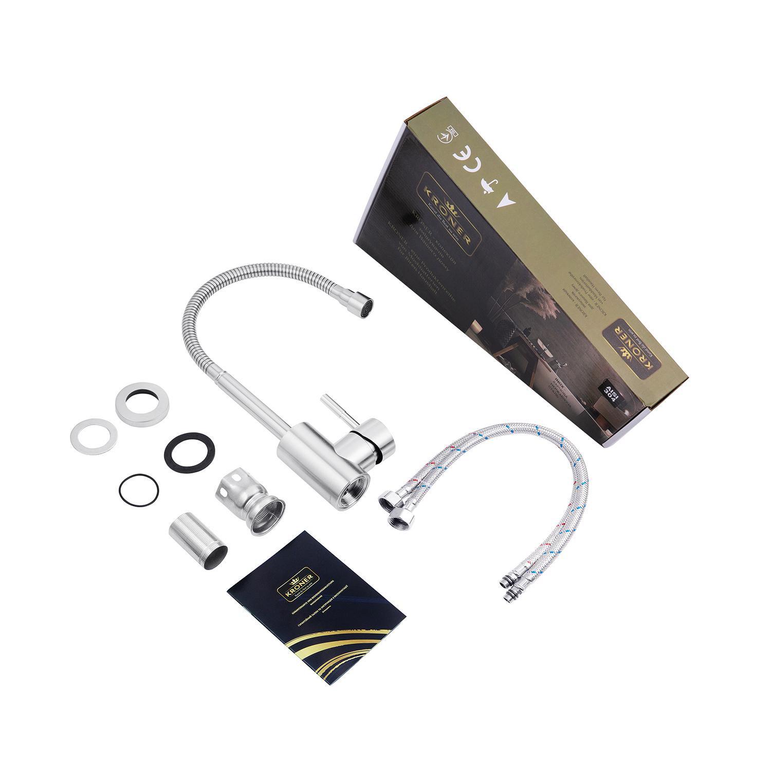 Змішувач для кухні Kroner KRM Edelstahl Klassisch ESG035 1 CV023002 (38097) - фото 3 Змішувач для кухні Kroner KRM Edelstahl Klassisch ESG035 1 CV023002 (38097) - фото 3