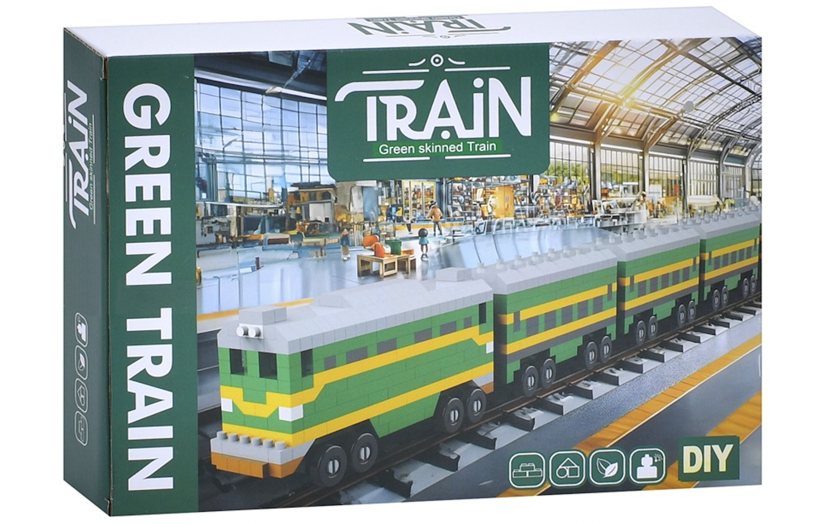 Конструктор Локомотив 4 вагона 1088 дет. (ST526-8-9)