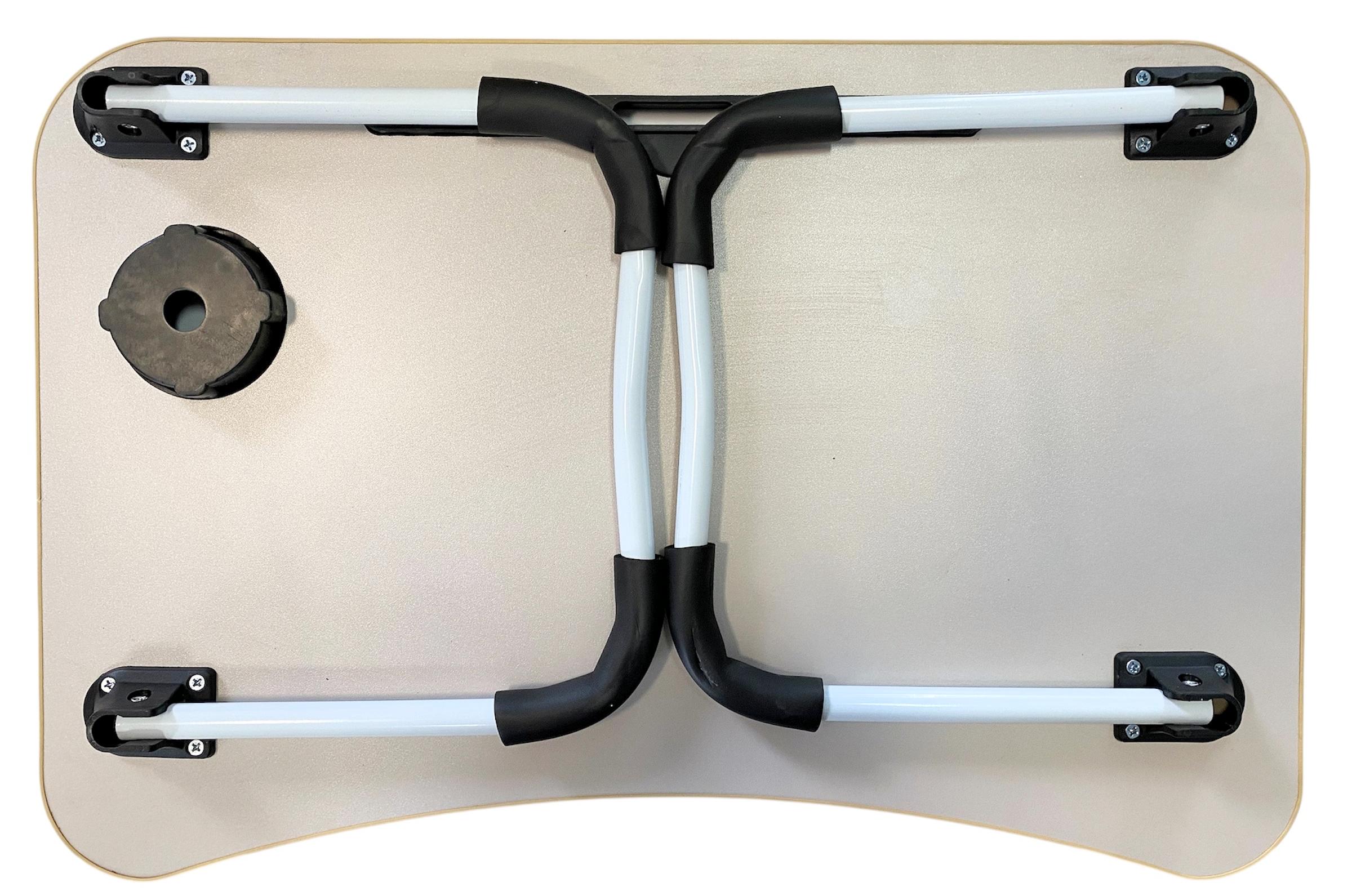 Столик для ноутбука/планшета/сніданків складний переносний стіл в ліжко з підставкою під стакан Бежевий - фото 5 Столик для ноутбука/планшета/сніданків складний переносний стіл в ліжко з підставкою під стакан Бежевий - фото 5