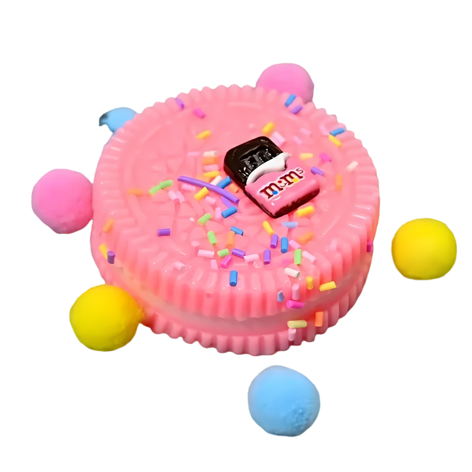 Игрушка антистресс сквиш Орео печенье 9,5 см Розовый