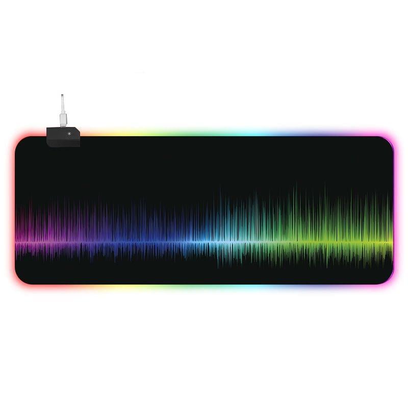 Ігрова поверхня для комп'ютерної миші та клавіатури UKC 70000 RGB з підсвічуванням 80х30 см (2530)