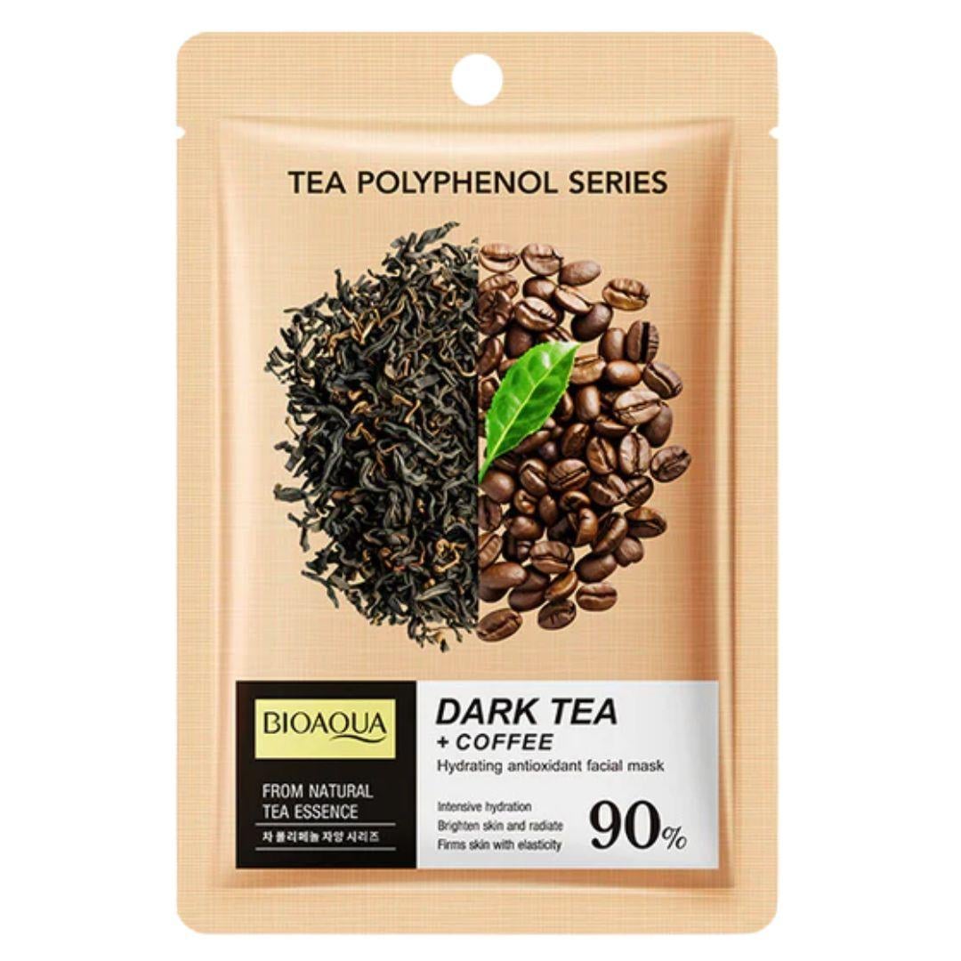 Маска для обличчя зволожувальна Bioaqua Dark Tea+ Coffee Mask тканинна 25 мл (13353526)