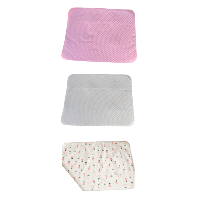 Набір непромокальних пелюшок для дівчинки 70х90 см 3 шт. (24246846)