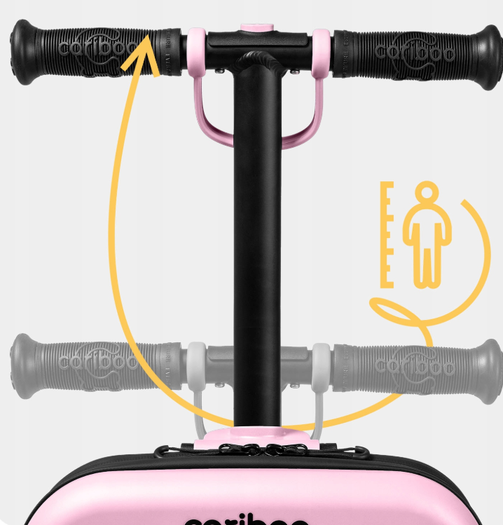 Трехколесный самокат CARIBOO iTRAVEL с детским чемоданом 2в1 (100850) - фото 9 Трехколесный самокат CARIBOO iTRAVEL с детским чемоданом 2в1 (100850) - фото 9