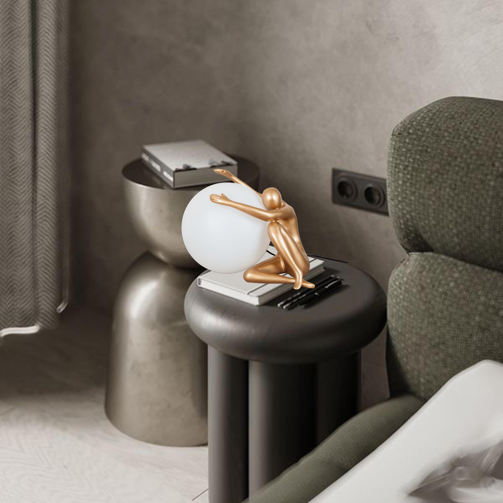 Настільна лампа 999-003 Куля Lady 20 см Gold (999-003 GD) - фото 4 Настільна лампа 999-003 Куля Lady 20 см Gold (999-003 GD) - фото 4