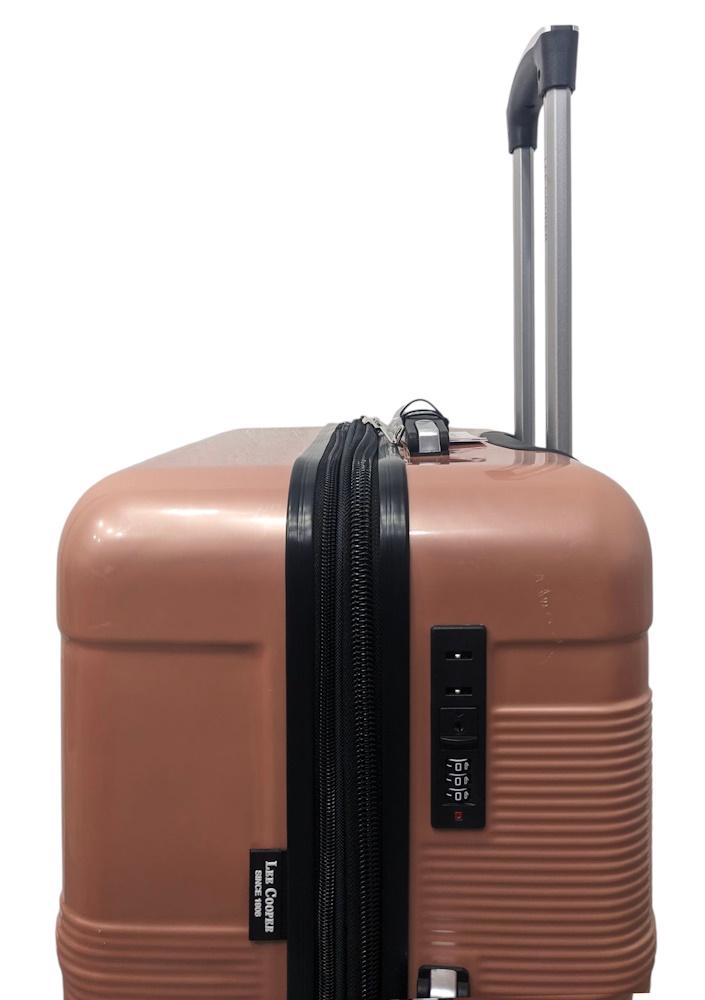 Валіза мала для ручної поклажі Lee Cooper 32203 полікарбонат S Рожеве золото - фото 4 Валіза мала для ручної поклажі Lee Cooper 32203 полікарбонат S Рожеве золото - фото 4