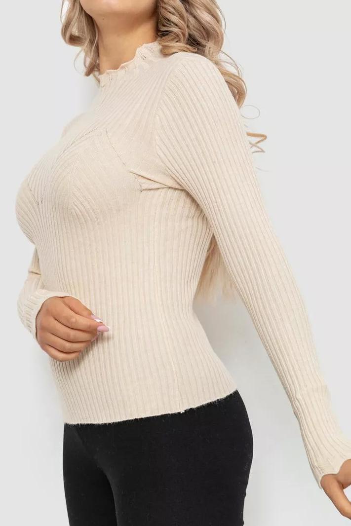 Гольф жіночий S-L Молочний (188826) - фото 2 Гольф жіночий S-L Молочний (188826) - фото 2