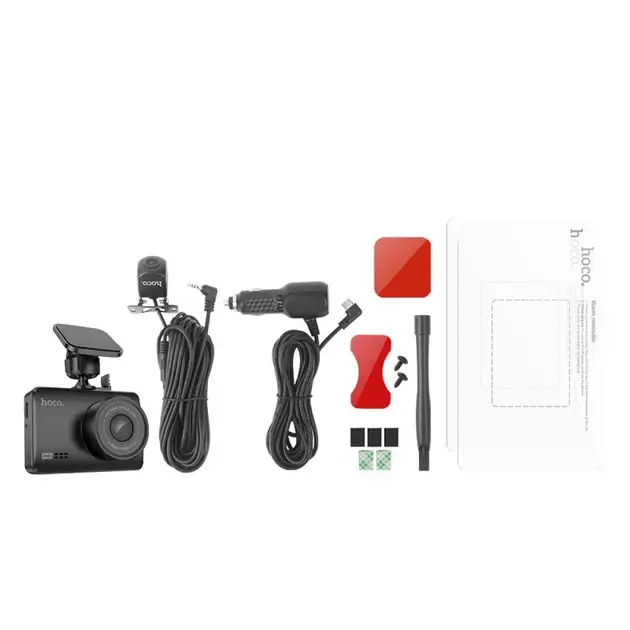 Видеорегистратор Hoco DV3 Driving Recorder With Display dual-channel Black - фото 6