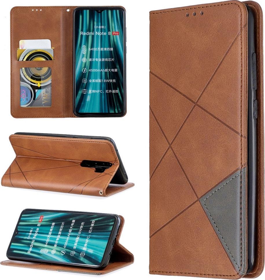 Чехол книжка SHLab Prisma Xiaomi Redmi Note 8 Pro Brown (36331-30)