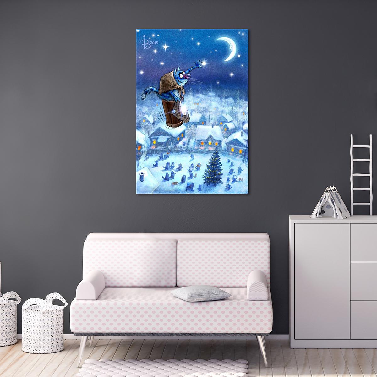 Модульная картина Звездный вор 1 модуль 60x90 см