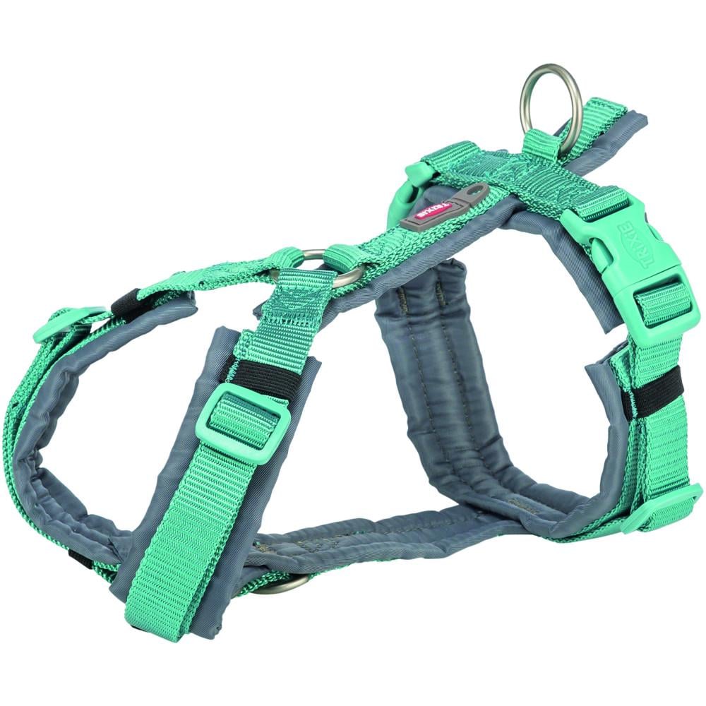 Шлея трекинговая для собак Trixie Premium M 53–64 см 20 мм Аква-графит (1997228)