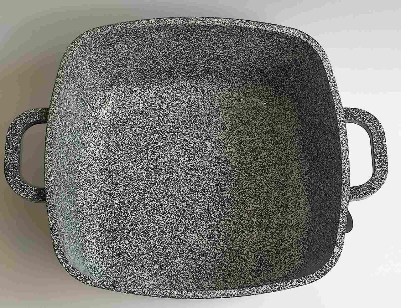 Каструля квадратна Edenberg гранітне покриття зі скляною кришкою 4,4 л (EB-3973) - фото 4 Каструля квадратна Edenberg гранітне покриття зі скляною кришкою 4,4 л (EB-3973) - фото 4