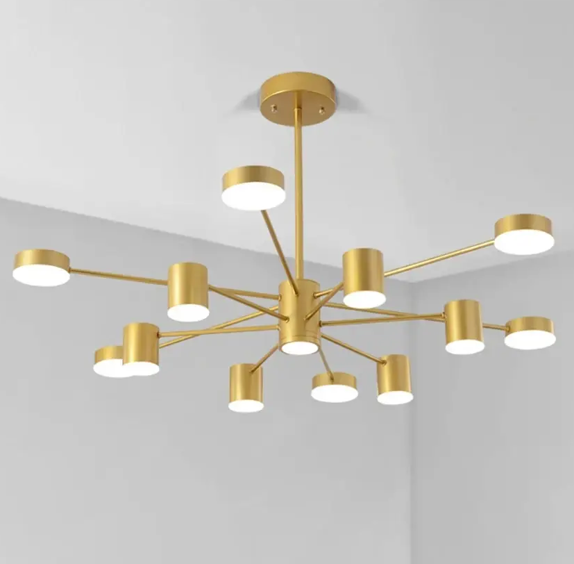 Люстра світлодіодна Меркурій 8911 Золотистий (66f46b9d433676185f128ff7)