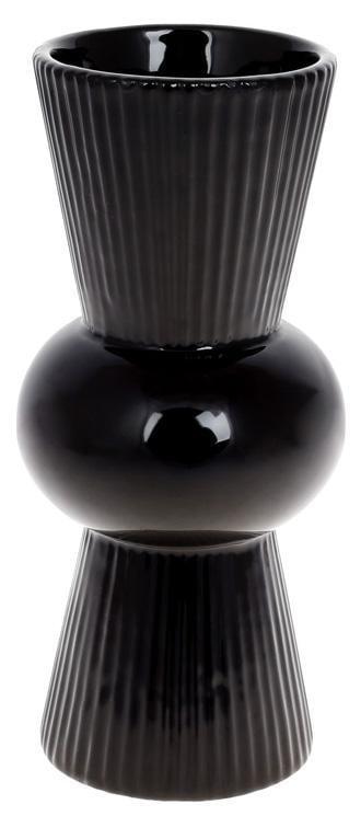 Ваза керамическая Stone Flower 10х10х22,6 см Черный