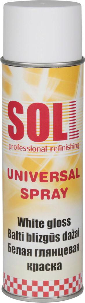 Краска-спрей SOLL 500 мл Белый глянцевый (S700009) Краска-спрей SOLL 500 мл Белый глянцевый (S700009)