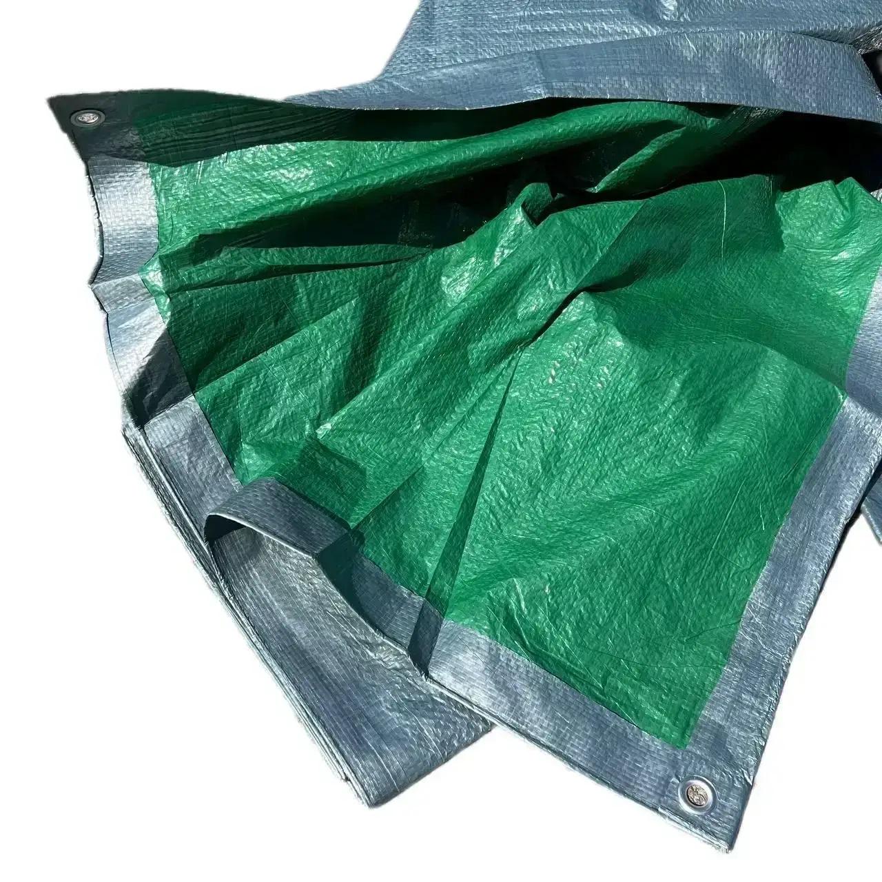 Тент універсальний Extreme Plandeka 100 г/м2 8х12 м Сіро-зелений (1679432)