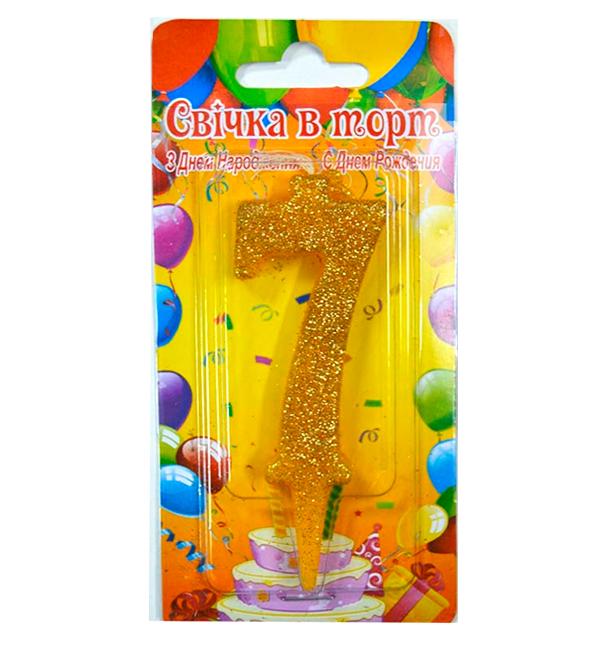 Свечи цифры в торт 7 Golg