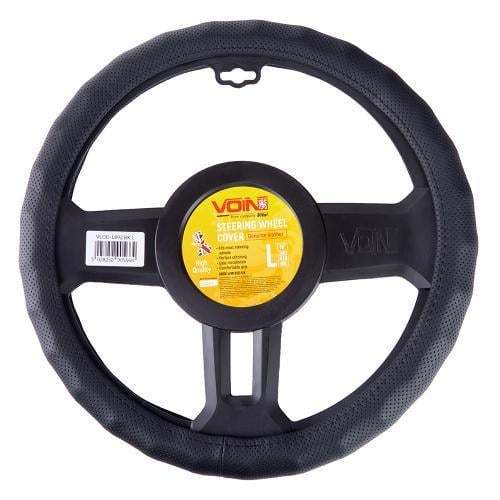 Чехол для руля VLOD-L892 BK L БО один шов перфорированная кожа Черный (2358545518)