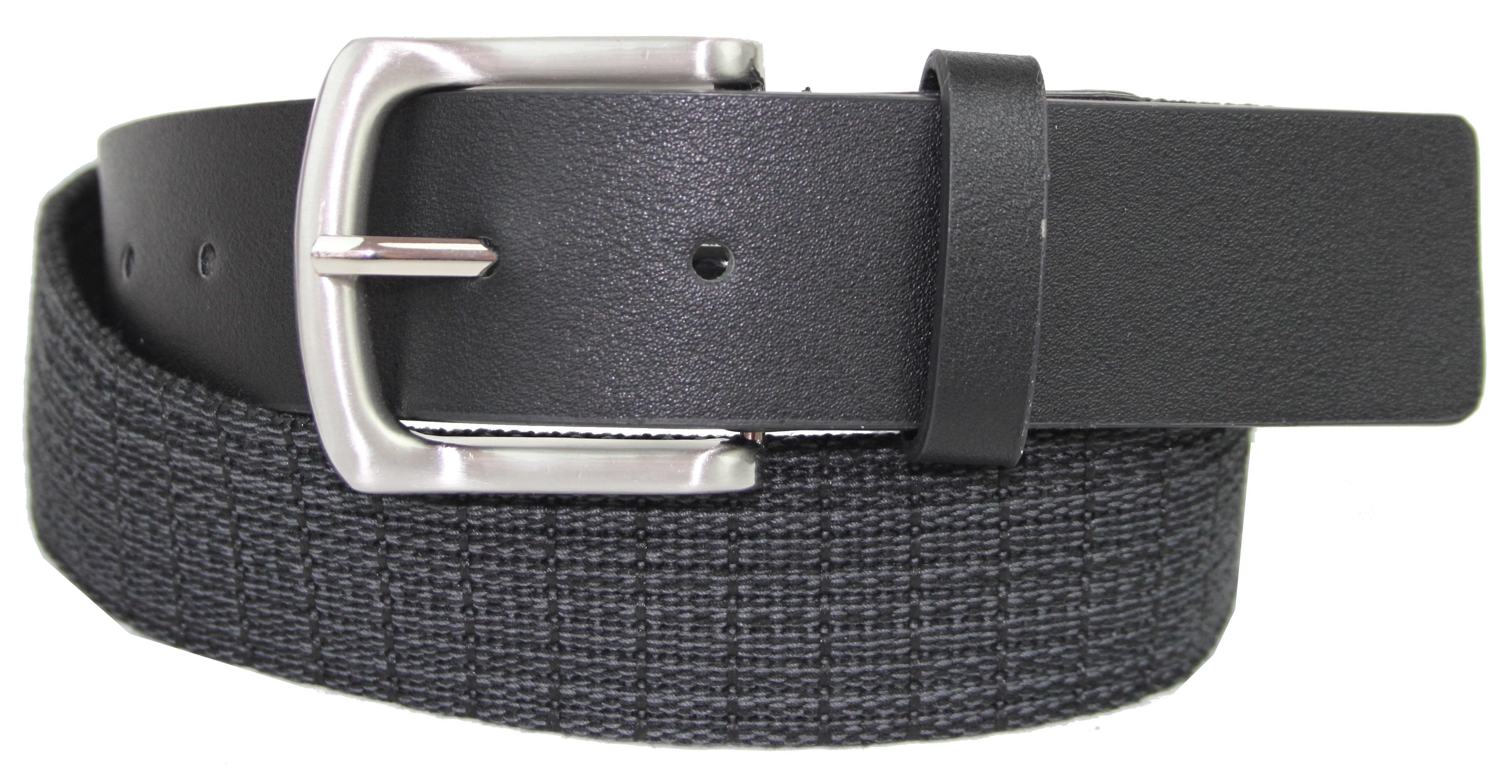 Ремінь чоловічий C&A текстильний екошкіра 3,8 см Сірий (2015438)
