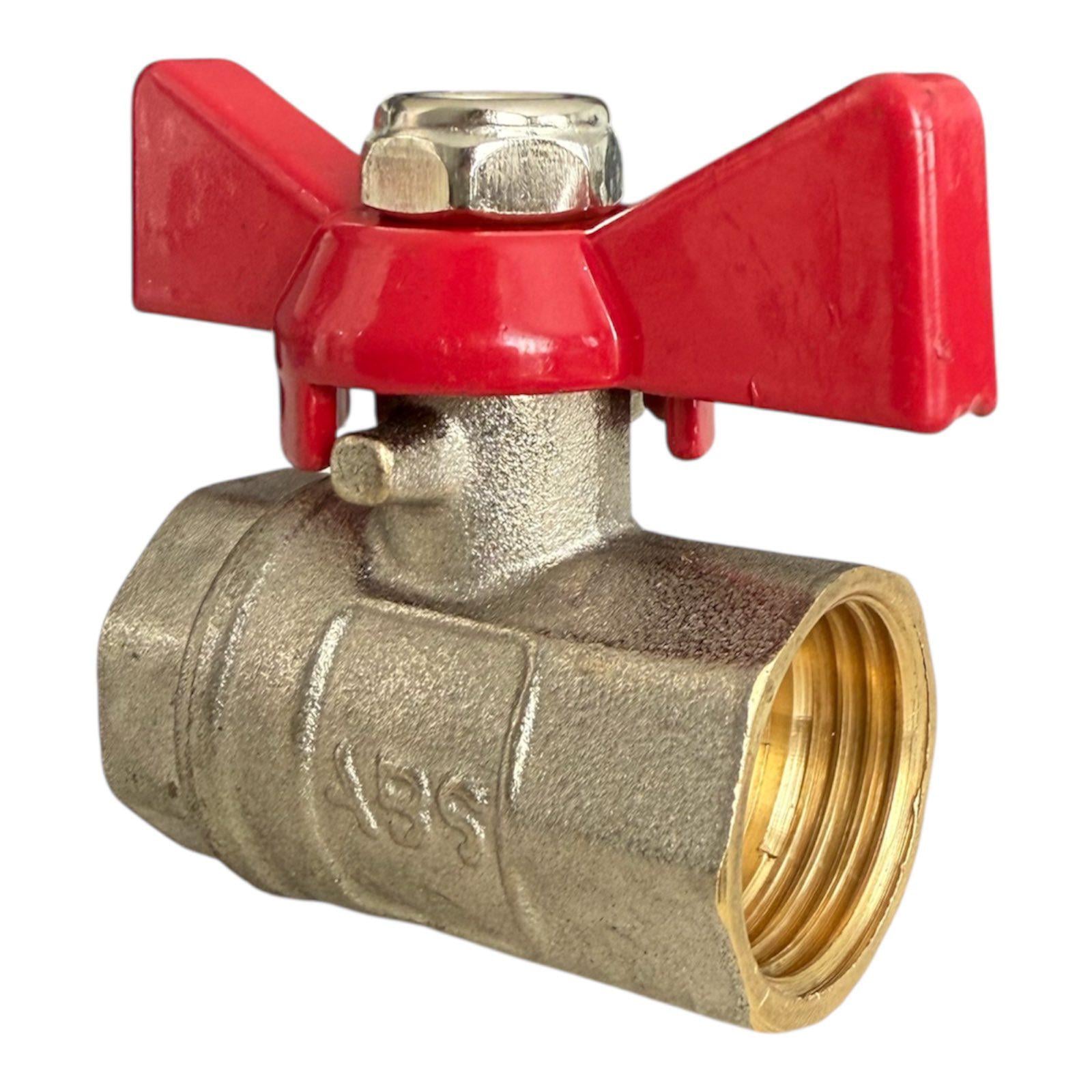 Кран кульовий ABS 1/2" В.В. метелик (00-00004982)