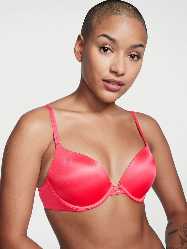 Бюстгальтер з пуш ап Victoria's Secret Very Sexy Smooth Push-Up Bra 70C Червоний (19794569)