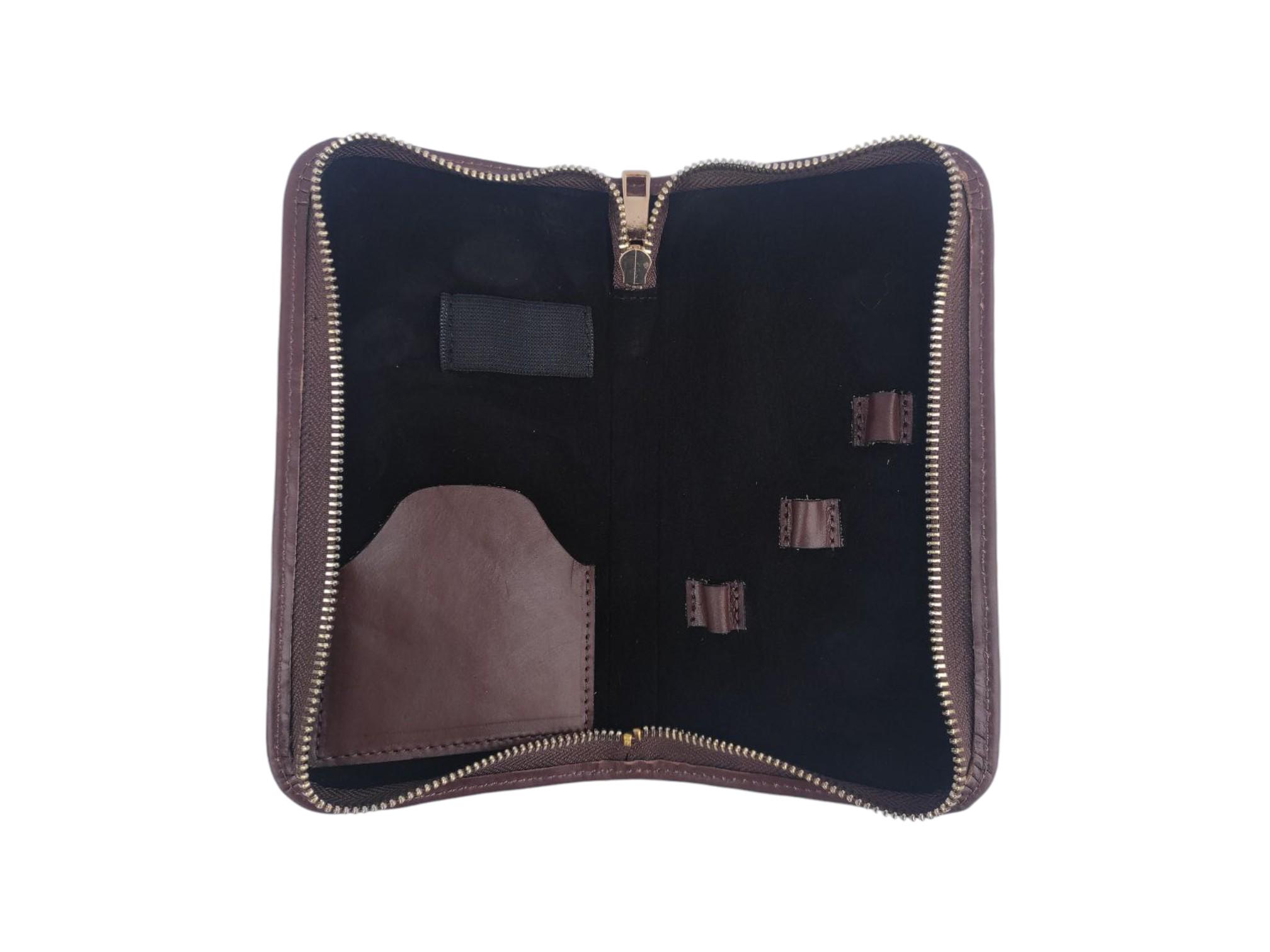 Косметичка-футляр для маникюрных инструментов Коричневый (man_693) - фото 4 Косметичка-футляр для маникюрных инструментов Коричневый (man_693) - фото 4