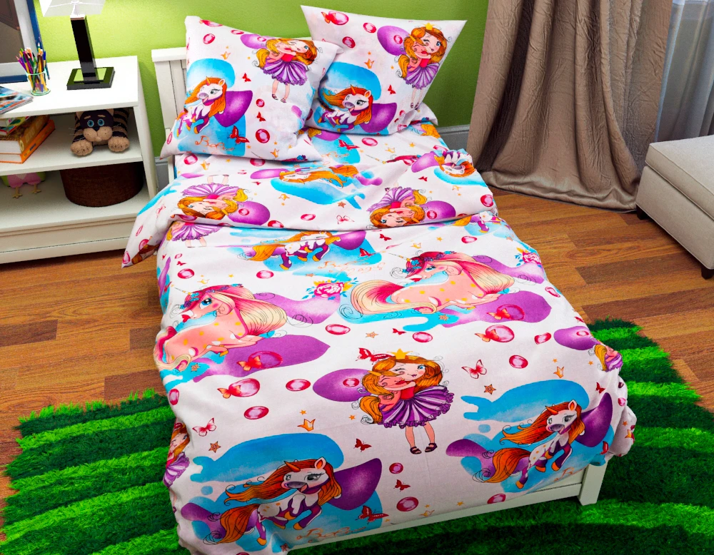 Комплект постельного белья детский ТМ Черешенька из бязи Gold 150х220 cм (40090)