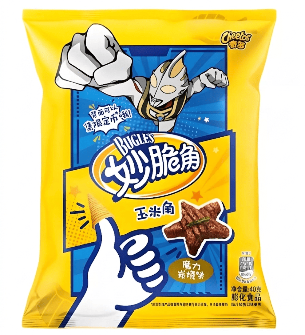 Чипсы Cheetos Bugles Charcoal Grill Flavor Ultraman 40 г (2986919748)