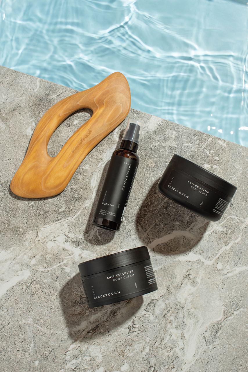 Комплект масло целлюлитное/крем для тела разогревающий/скраб сахарный - фото 3