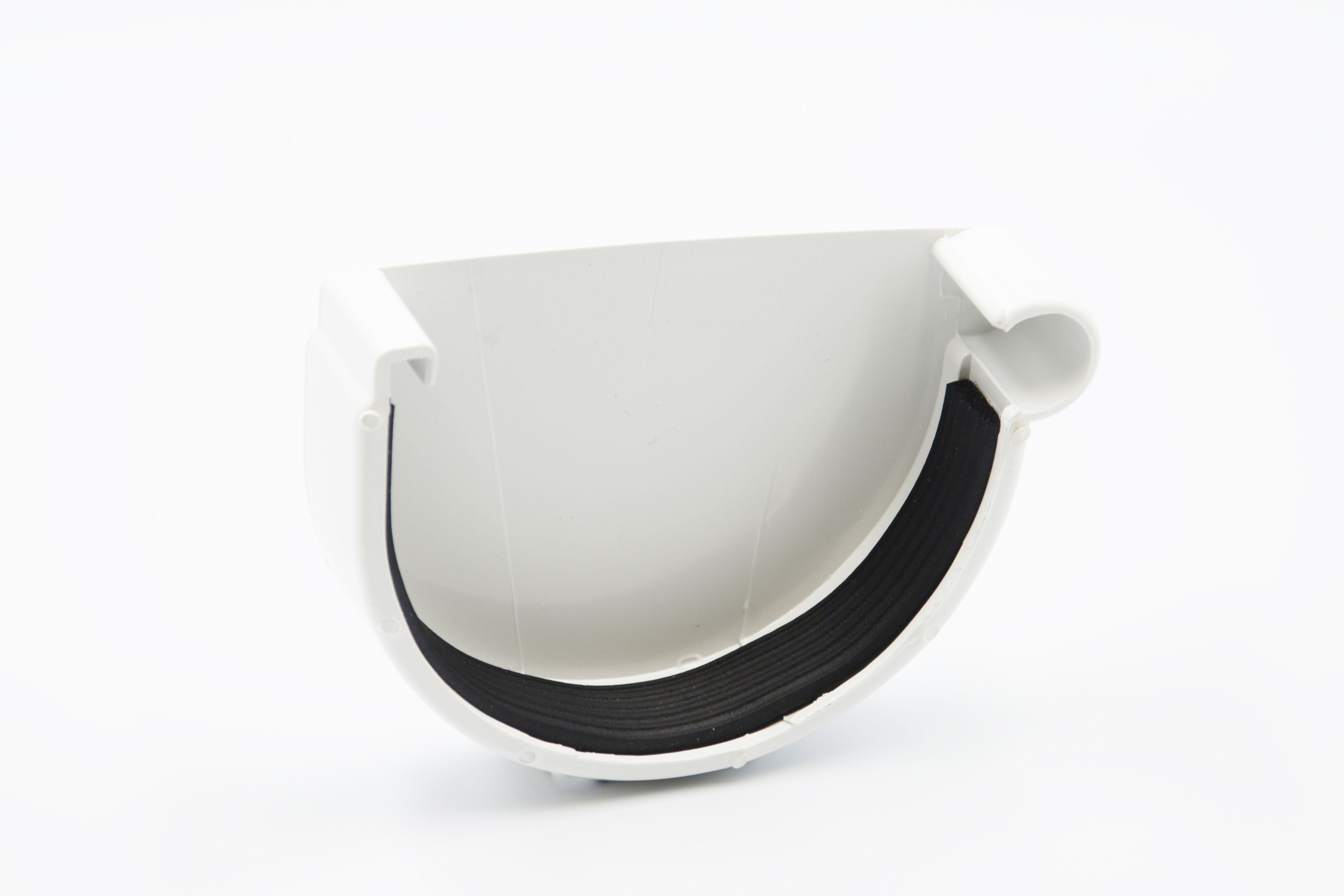 Заглушка ринви RAINWAY D 90 мм права Білий RAL 9003 (10.090.06.001.RW) - фото 1 Заглушка ринви RAINWAY D 90 мм права Білий RAL 9003 (10.090.06.001.RW) - фото 1