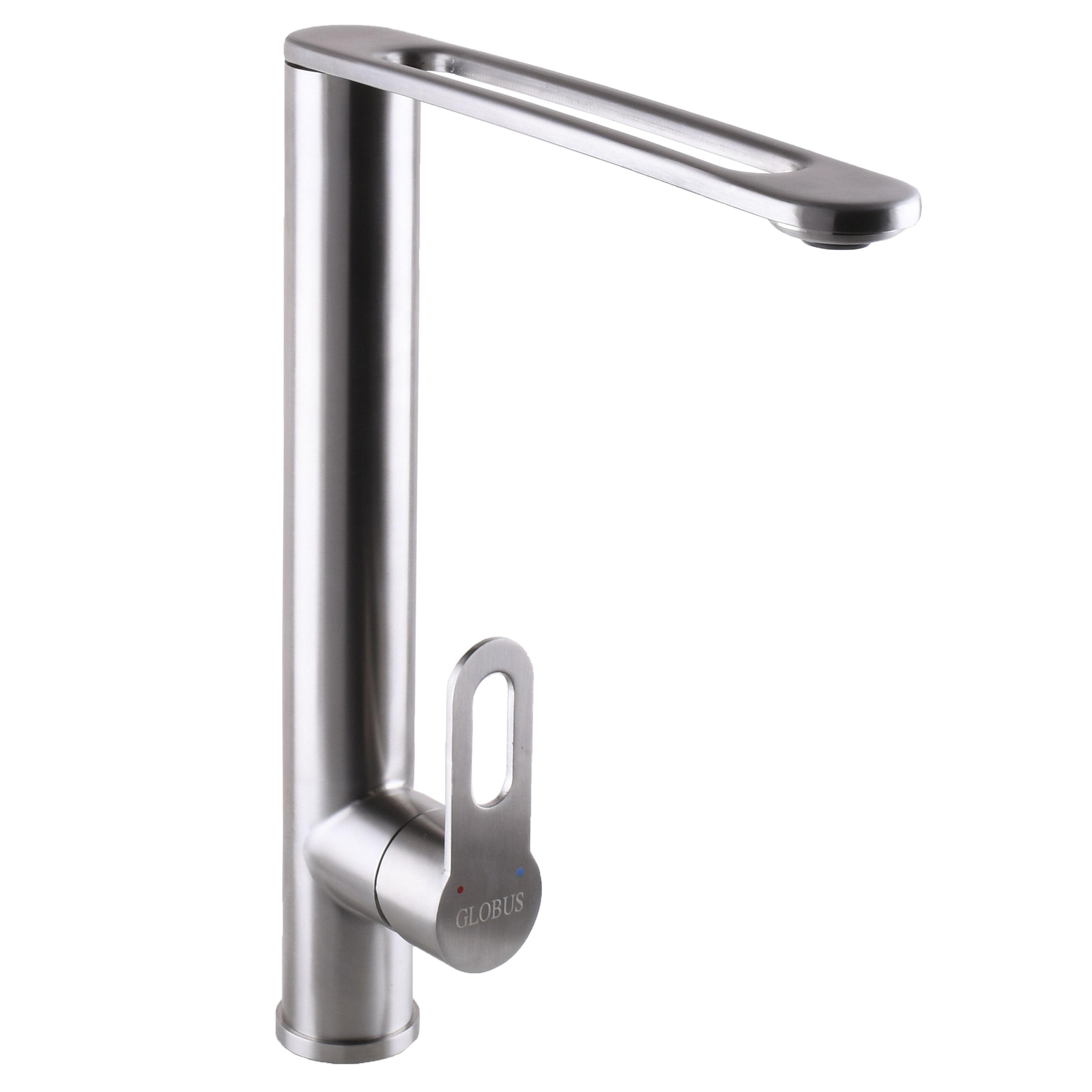 Смеситель для кухни Globus Lux RING SR-203-10 000020888 однорычажный Сатин (108383)