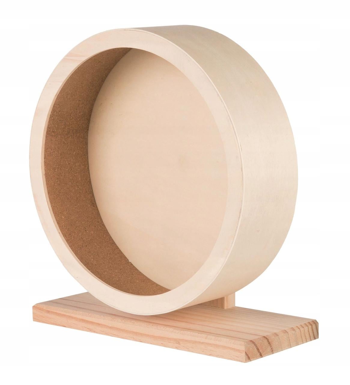 Колесо тренажер для мишей та хом'яків Trixie дерев'яне 28 см (2903470498)