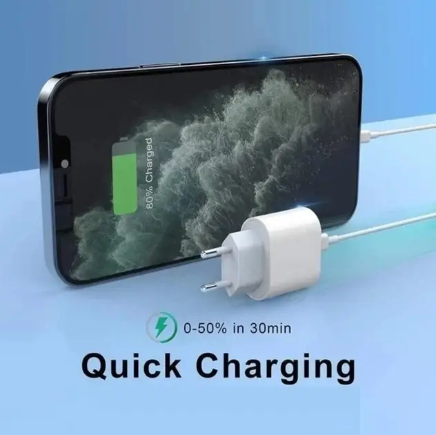 Комплект швидкої зарядки Kayfovo для Apple 35W Type-C White (29261) - фото 2 Комплект швидкої зарядки Kayfovo для Apple 35W Type-C White (29261) - фото 2