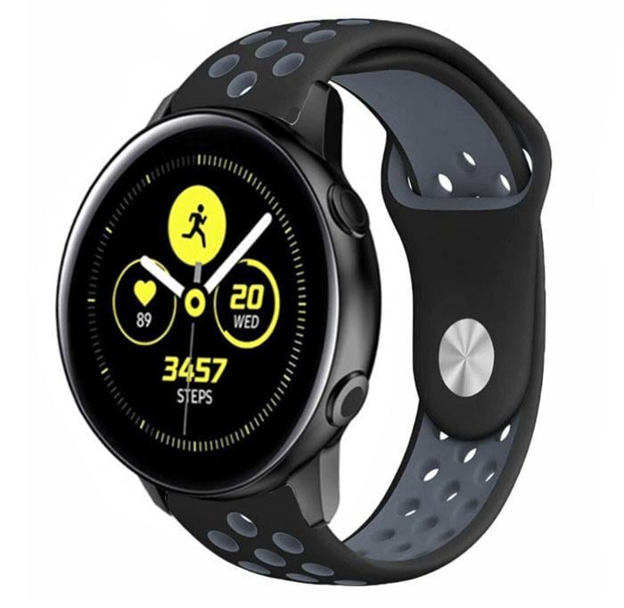 Спортивный ремешок Primo Perfor Sport для Garmin Vivoactive 3/Vivomove HR/Forerunner 245/645 Black/Grey (1052899905)