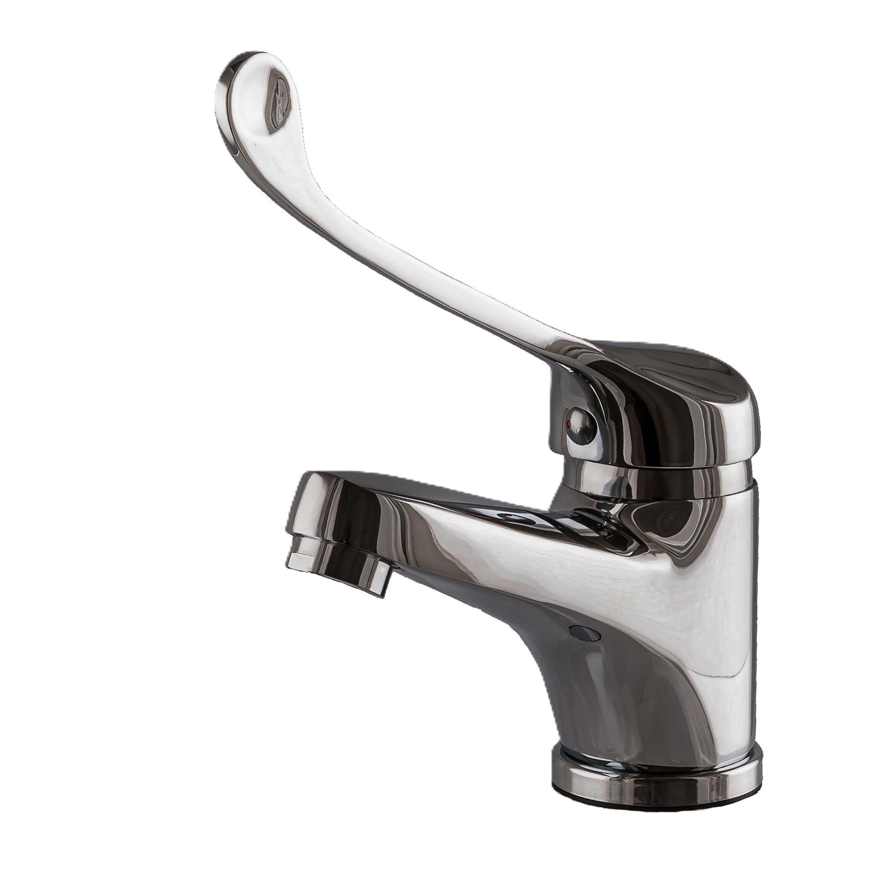 Смеситель для умывальника локтевой GLux CLINIC GLCA-1011 Хром (1682) Смеситель для умывальника локтевой GLux CLINIC GLCA-1011 Хром (1682)