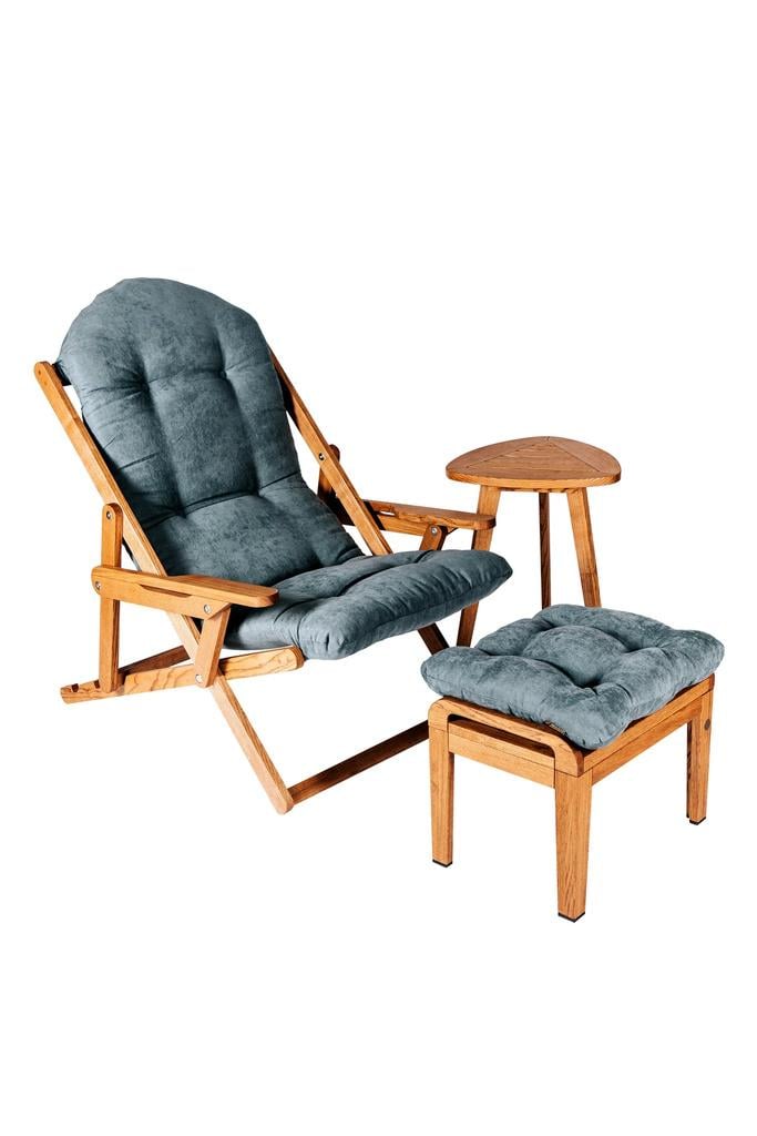 Комплект кресла-шезлонг Woodsun Chalet Chair VIP из массива дерева ясень/тик (48407)