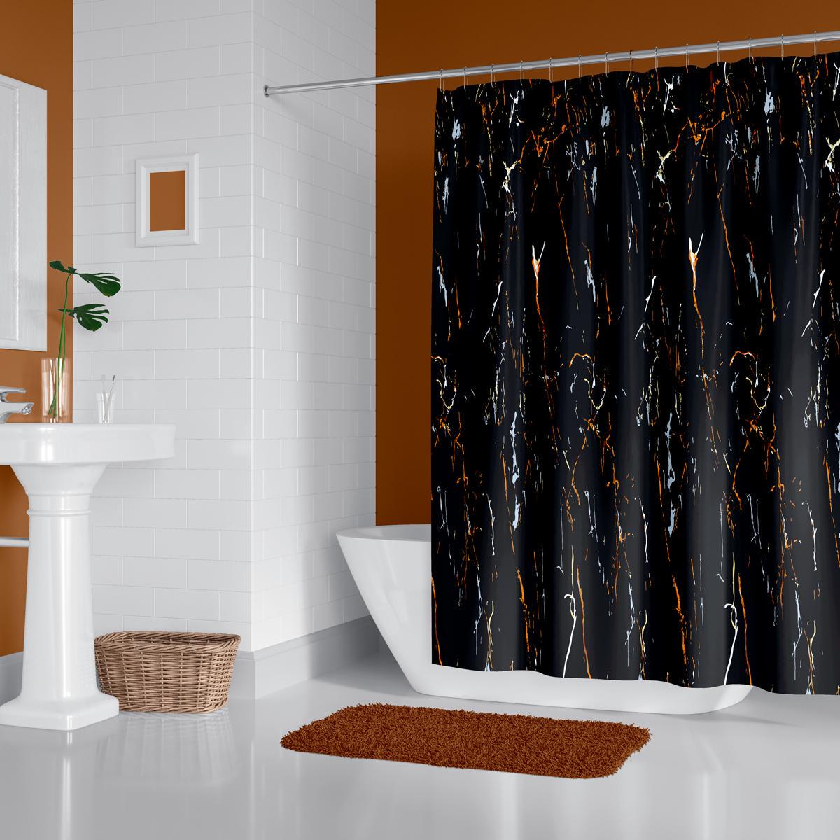 Штора для ванной Tropik BlackStone 240x200 см (59319728)