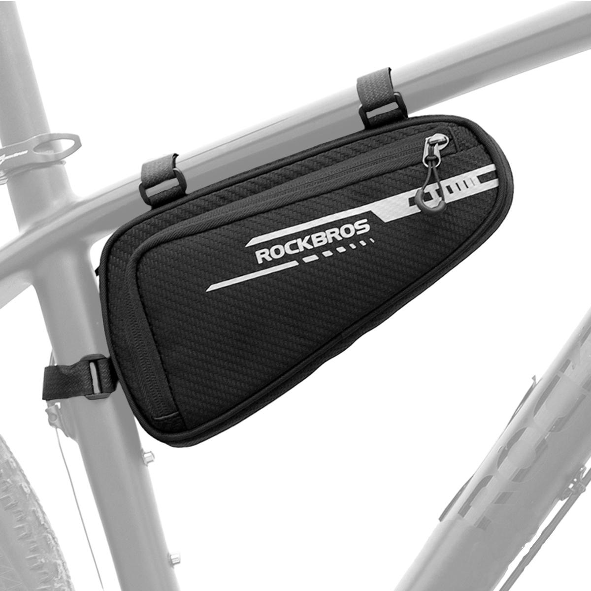Велосумка під раму ROCKBROS B75 велкро світловідбиваюча Чорний (RB-B75-2716)