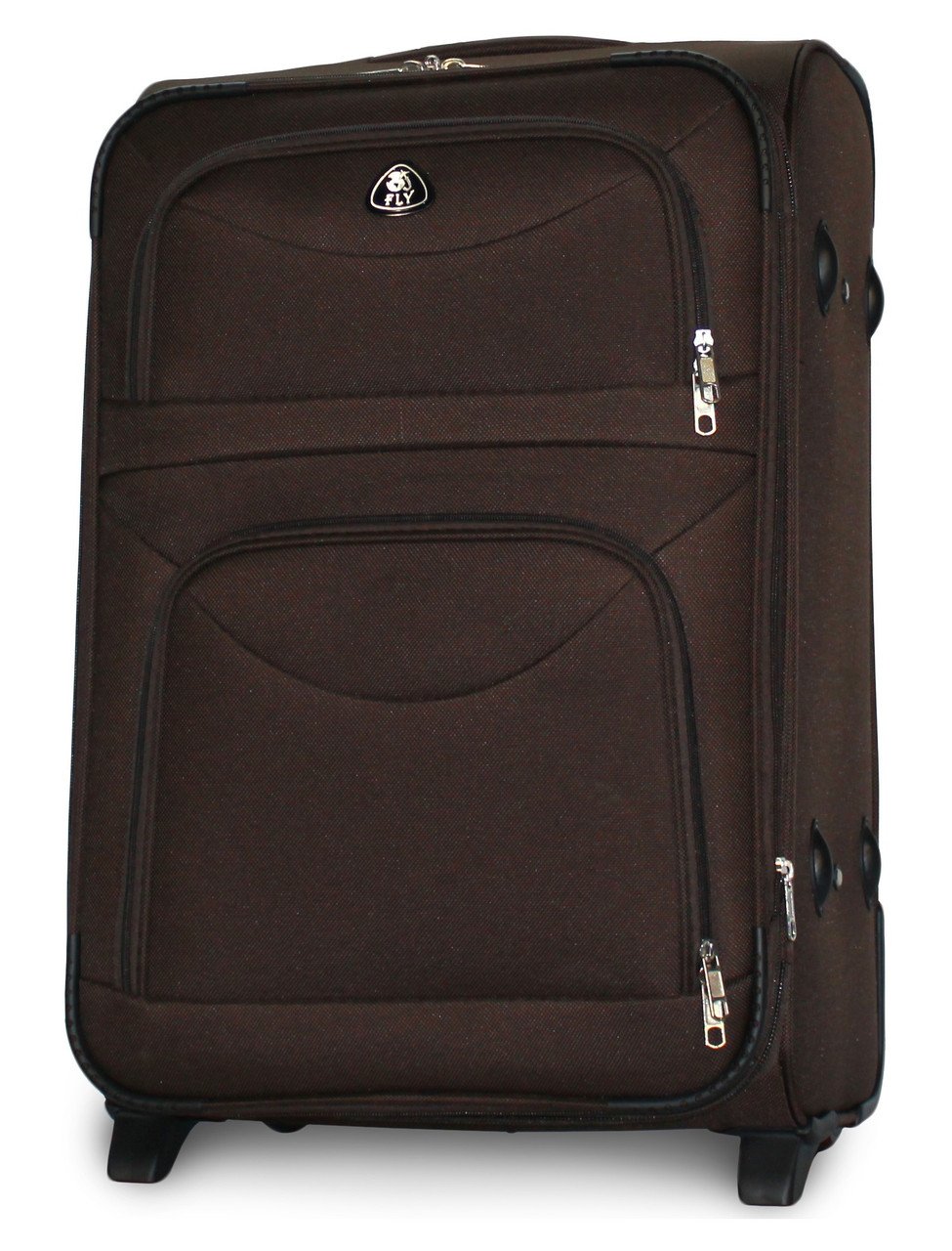 Чемодан тканевый Fly 6802 средний на 2 колесах 64х43х27 см 60 л Кофейный
