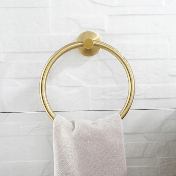 Держатель-кольцо для полотенец REA Mist REA-06905 Золотой (231515) - фото 3 Держатель-кольцо для полотенец REA Mist REA-06905 Золотой (231515) - фото 3