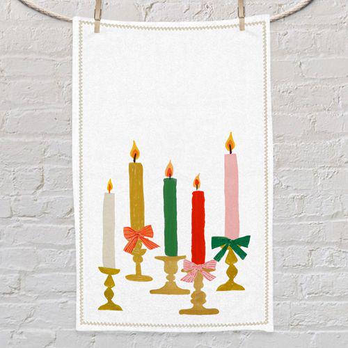 Полотенце Presentville с принтом Зажженные свечи 50х80 см (PLM_26NY012)