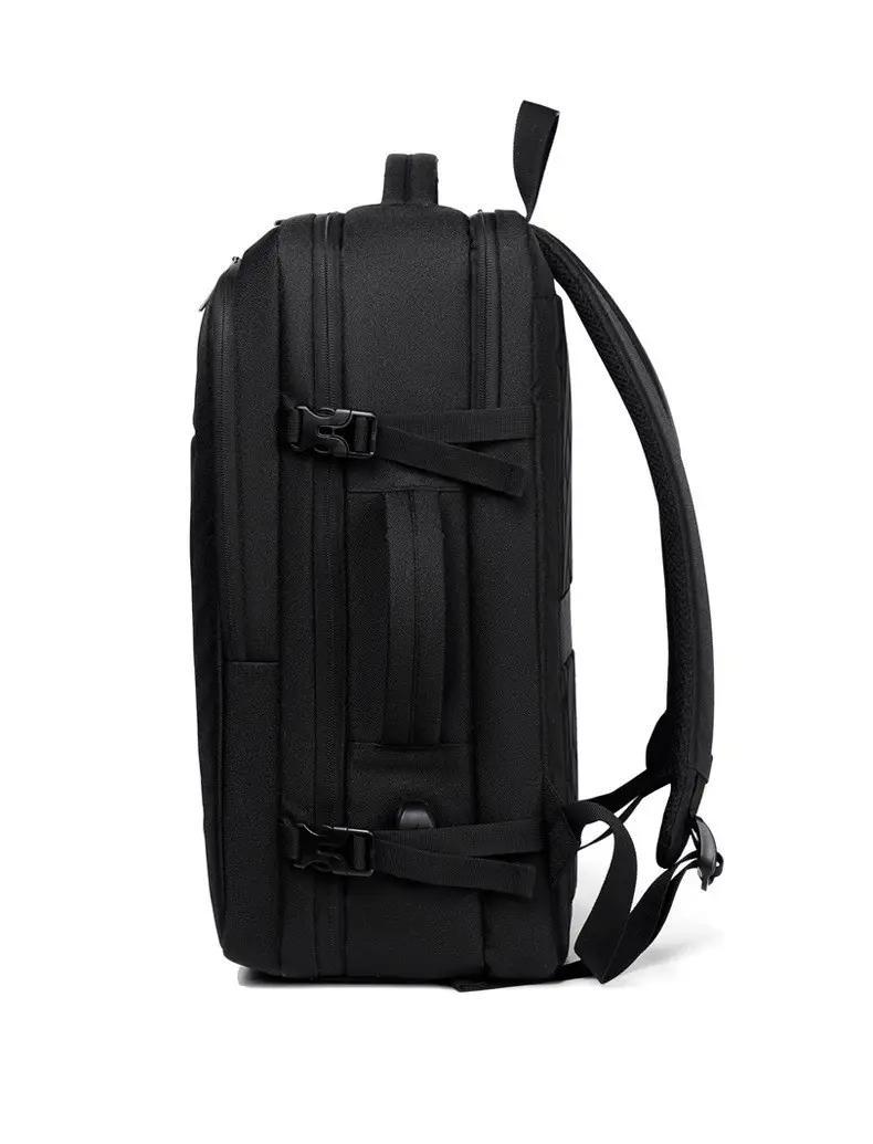 Рюкзак-сумка трансформер Dumantu 2101 для ноутбука 15,6" протиударний Чорний (IBN042B ) - фото 3