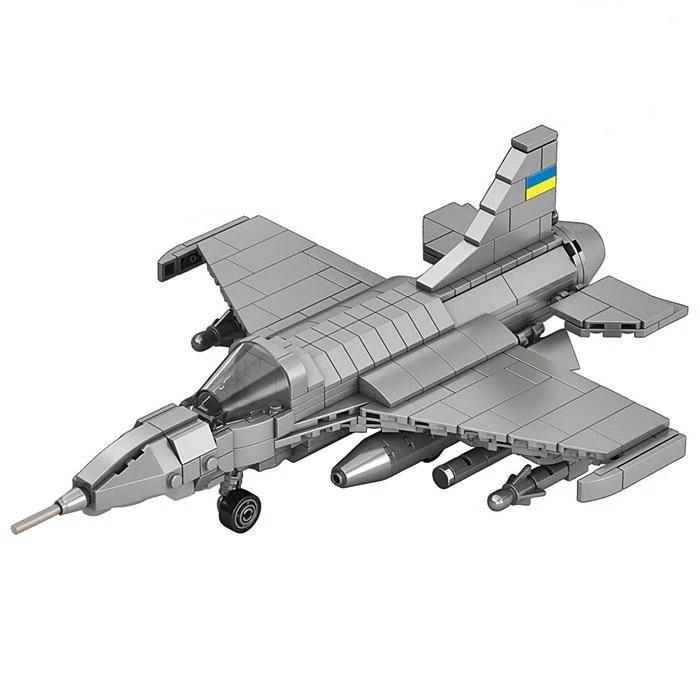 Конструктор Kids Bricks Военный самолет 330 деталей (KB1123)