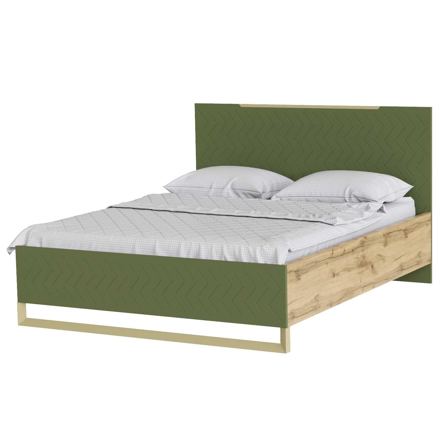 Кровать Swan 1,6 м 1670x1100x2060 мм Бали зеленый (GA105070304) Кровать Swan 1,6 м 1670x1100x2060 мм Бали зеленый (GA105070304)