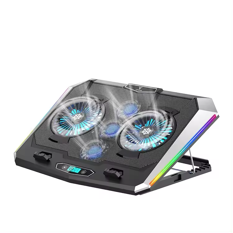 Підставка для ноутбука VHG D10 з охолодженням та RGB-підсвічуванням Black